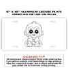 6 X 12 Full Size Aluminum License Plate for Cars and Trucks  Thumbnail