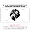 6 X 12 Full Size Aluminum License Plate for Cars and Trucks  Thumbnail