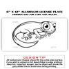 6 X 12 Full Size Aluminum License Plate for Cars and Trucks  Thumbnail