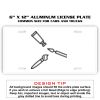 6 X 12 Full Size Aluminum License Plate for Cars and Trucks  Thumbnail