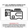 6 X 12 Full Size Aluminum License Plate for Cars and Trucks  Thumbnail