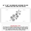 6 X 12 Full Size Aluminum License Plate for Cars and Trucks  Thumbnail