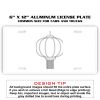 6 X 12 Full Size Aluminum License Plate for Cars and Trucks  Thumbnail