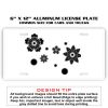 6 X 12 Full Size Aluminum License Plate for Cars and Trucks  Thumbnail