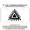 6 X 12 Full Size Aluminum License Plate for Cars and Trucks  Thumbnail