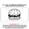 6 X 12 Full Size Aluminum License Plate for Cars and Trucks  Thumbnail