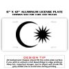 6 X 12 Full Size Aluminum License Plate for Cars and Trucks  Thumbnail