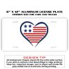 6 X 12 Full Size Aluminum License Plate for Cars and Trucks  Thumbnail