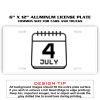 6 X 12 Full Size Aluminum License Plate for Cars and Trucks  Thumbnail