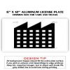 6 X 12 Full Size Aluminum License Plate for Cars and Trucks  Thumbnail