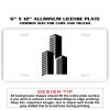 6 X 12 Full Size Aluminum License Plate for Cars and Trucks  Thumbnail