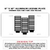 6 X 12 Full Size Aluminum License Plate for Cars and Trucks  Thumbnail