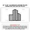 6 X 12 Full Size Aluminum License Plate for Cars and Trucks  Thumbnail