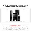 6 X 12 Full Size Aluminum License Plate for Cars and Trucks  Thumbnail