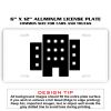 6 X 12 Full Size Aluminum License Plate for Cars and Trucks  Thumbnail