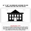 6 X 12 Full Size Aluminum License Plate for Cars and Trucks  Thumbnail