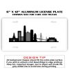 6 X 12 Full Size Aluminum License Plate for Cars and Trucks  Thumbnail