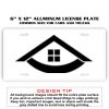 6 X 12 Full Size Aluminum License Plate for Cars and Trucks  Thumbnail