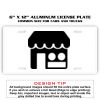 6 X 12 Full Size Aluminum License Plate for Cars and Trucks  Thumbnail
