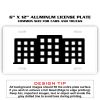 6 X 12 Full Size Aluminum License Plate for Cars and Trucks  Thumbnail