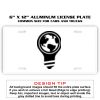 6 X 12 Full Size Aluminum License Plate for Cars and Trucks  Thumbnail