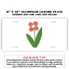 6 X 12 Full Size Aluminum License Plate for Cars and Trucks  Thumbnail