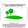6 X 12 Full Size Aluminum License Plate for Cars and Trucks  Thumbnail