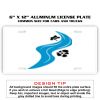 6 X 12 Full Size Aluminum License Plate for Cars and Trucks  Thumbnail