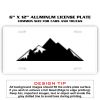 6 X 12 Full Size Aluminum License Plate for Cars and Trucks  Thumbnail