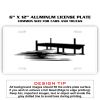 6 X 12 Full Size Aluminum License Plate for Cars and Trucks  Thumbnail