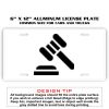 6 X 12 Full Size Aluminum License Plate for Cars and Trucks  Thumbnail