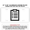 6 X 12 Full Size Aluminum License Plate for Cars and Trucks  Thumbnail