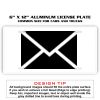 6 X 12 Full Size Aluminum License Plate for Cars and Trucks  Thumbnail