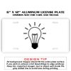 6 X 12 Full Size Aluminum License Plate for Cars and Trucks  Thumbnail