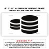 6 X 12 Full Size Aluminum License Plate for Cars and Trucks  Thumbnail