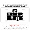 6 X 12 Full Size Aluminum License Plate for Cars and Trucks  Thumbnail