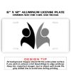 6 X 12 Full Size Aluminum License Plate for Cars and Trucks  Thumbnail