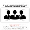 6 X 12 Full Size Aluminum License Plate for Cars and Trucks  Thumbnail