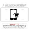 6 X 12 Full Size Aluminum License Plate for Cars and Trucks  Thumbnail