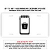 6 X 12 Full Size Aluminum License Plate for Cars and Trucks  Thumbnail