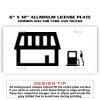 6 X 12 Full Size Aluminum License Plate for Cars and Trucks  Thumbnail