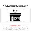 6 X 12 Full Size Aluminum License Plate for Cars and Trucks  Thumbnail