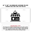 6 X 12 Full Size Aluminum License Plate for Cars and Trucks  Thumbnail