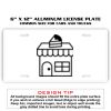 6 X 12 Full Size Aluminum License Plate for Cars and Trucks  Thumbnail