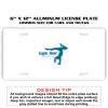 6 X 12 Full Size Aluminum License Plate for Cars and Trucks  Thumbnail