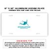 6 X 12 Full Size Aluminum License Plate for Cars and Trucks  Thumbnail