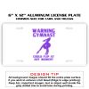 6 X 12 Full Size Aluminum License Plate for Cars and Trucks  Thumbnail