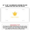 6 X 12 Full Size Aluminum License Plate for Cars and Trucks  Thumbnail