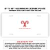 6 X 12 Full Size Aluminum License Plate for Cars and Trucks  Thumbnail