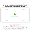 6 X 12 Full Size Aluminum License Plate for Cars and Trucks  Thumbnail
